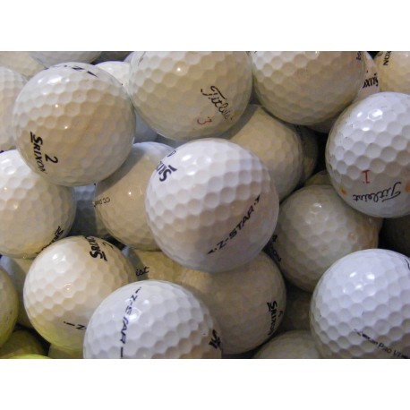 Trénink mix 4-vrstvé golfové míče (Titleist Pro V1, Srixon Z-Star) - 100 +20 kusů ZDARMA - C